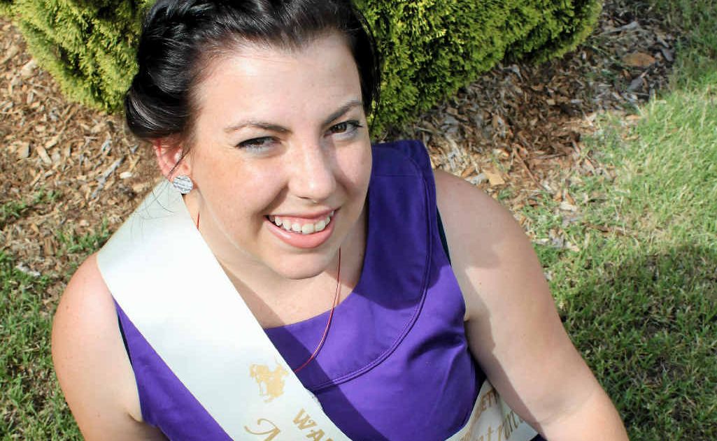 Sarah Peterson is running for Warwick Showgirl. Sarah Peterson is running for Warwick Showgirl.